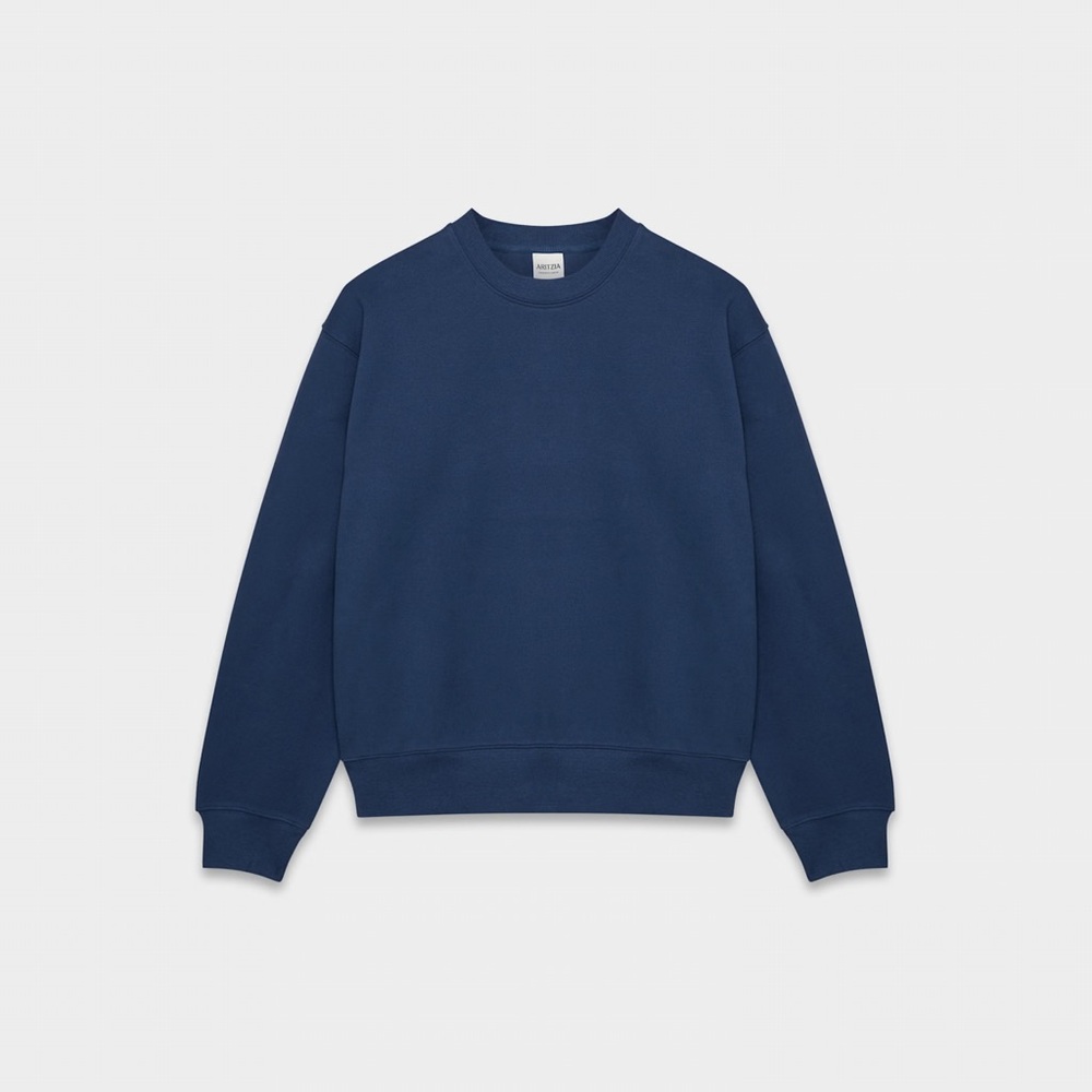 Aritzia Navy Blue Women's Crew Neck Sweater